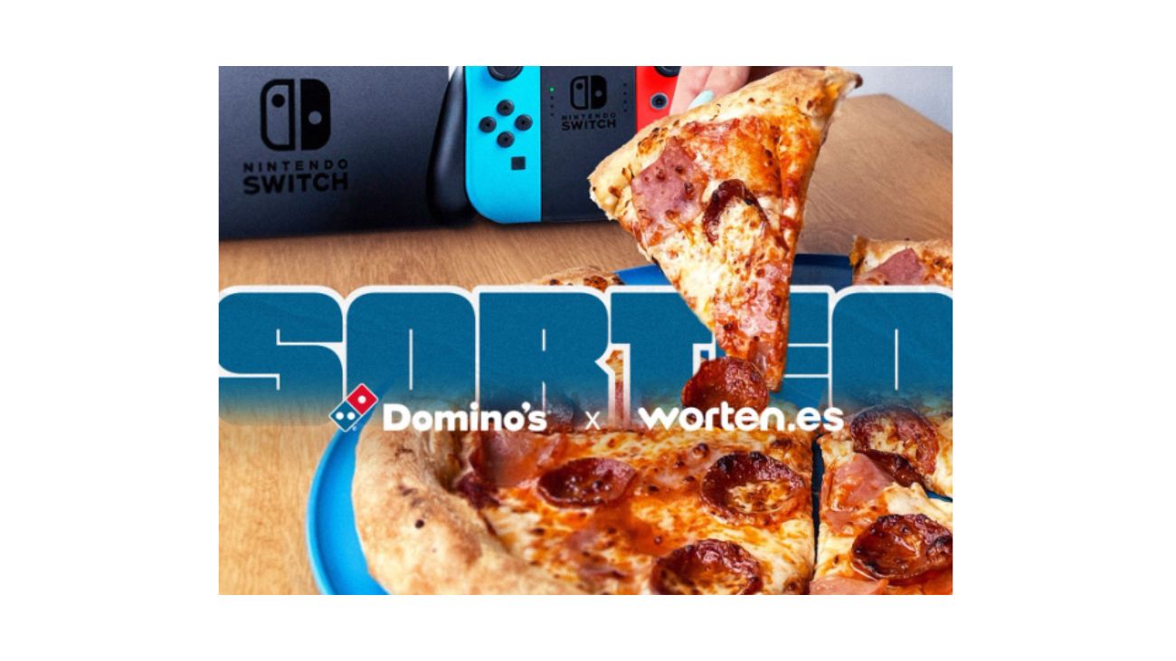 Dominos y Worten Sortean 1 Año de Pizza Gratis y una Nintendo Switch