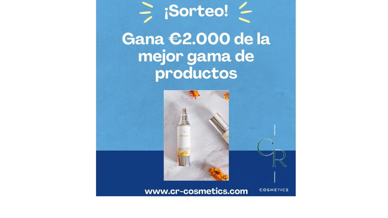 Sorteo Exclusivo gana más de 2.000€ en Cosmética Premium con CR Cosmetics