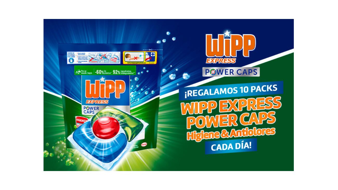 Regalamos 20 packs Wipp Express Power Caps cada semana!