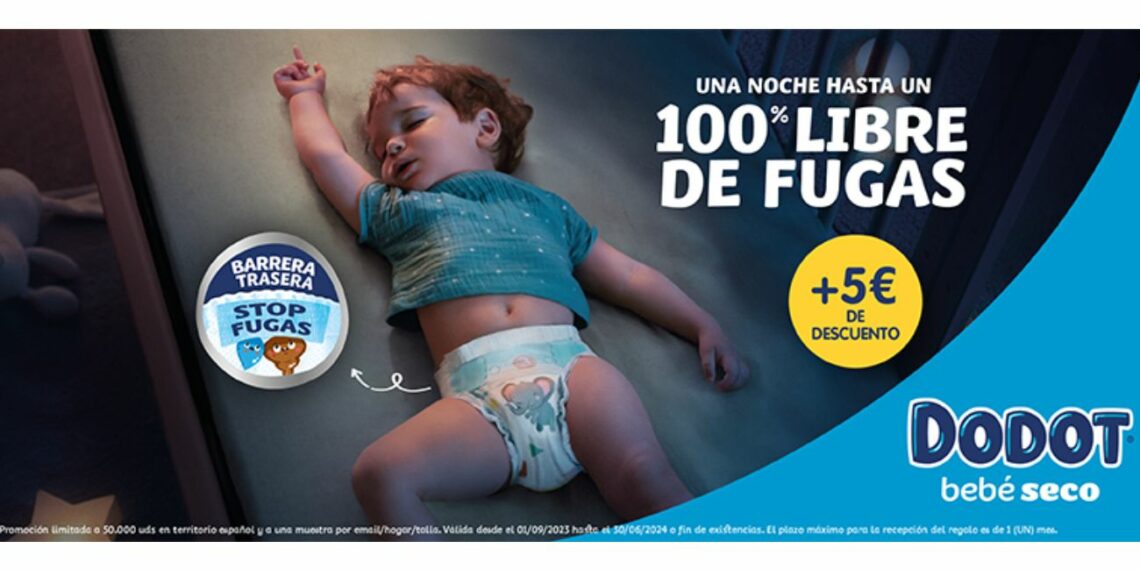 Dodot Bebé Seco regala 50.000 muestras gratis de pañales a prueba de fugas