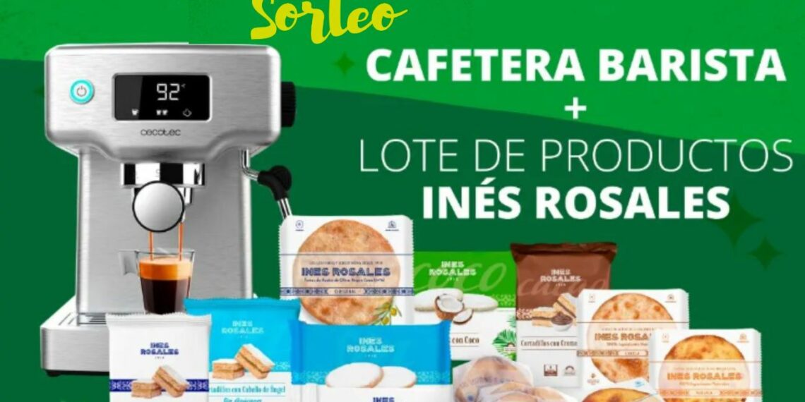 En el sorteo de Inés Rosales y Supermercados Mas puedes ganar una Cafetera + 1 lote de productos