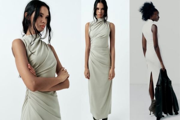 ¡Nos encanta  el vestido estrella de Zara por 30€! Elegancia y efecto talla menos