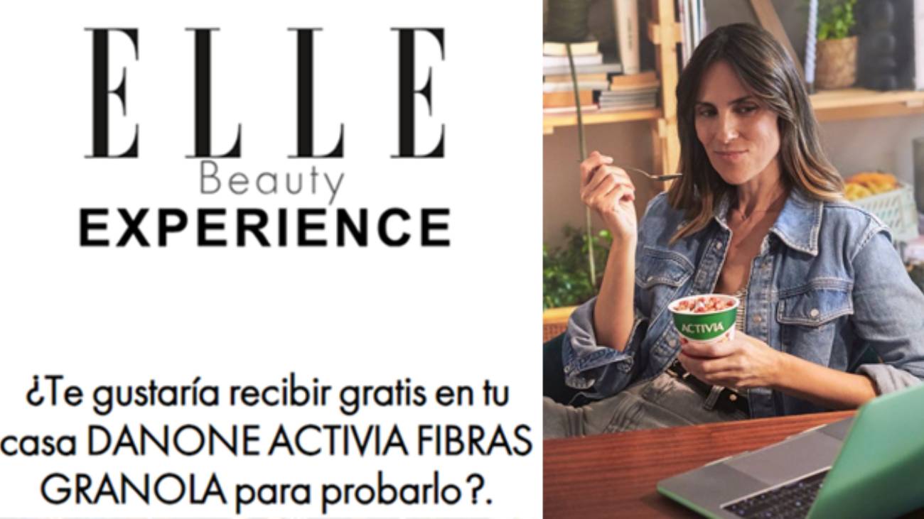 ¡Solicita tu muestra gratis de Danone Activia Fibras Granola con Elle Beauty Experience!