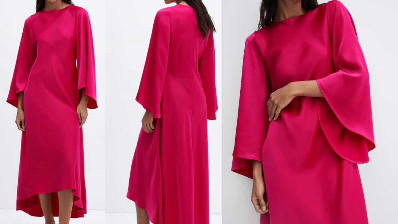  El vestido de invitada en Mango un lujo asequible disponible en tres colores