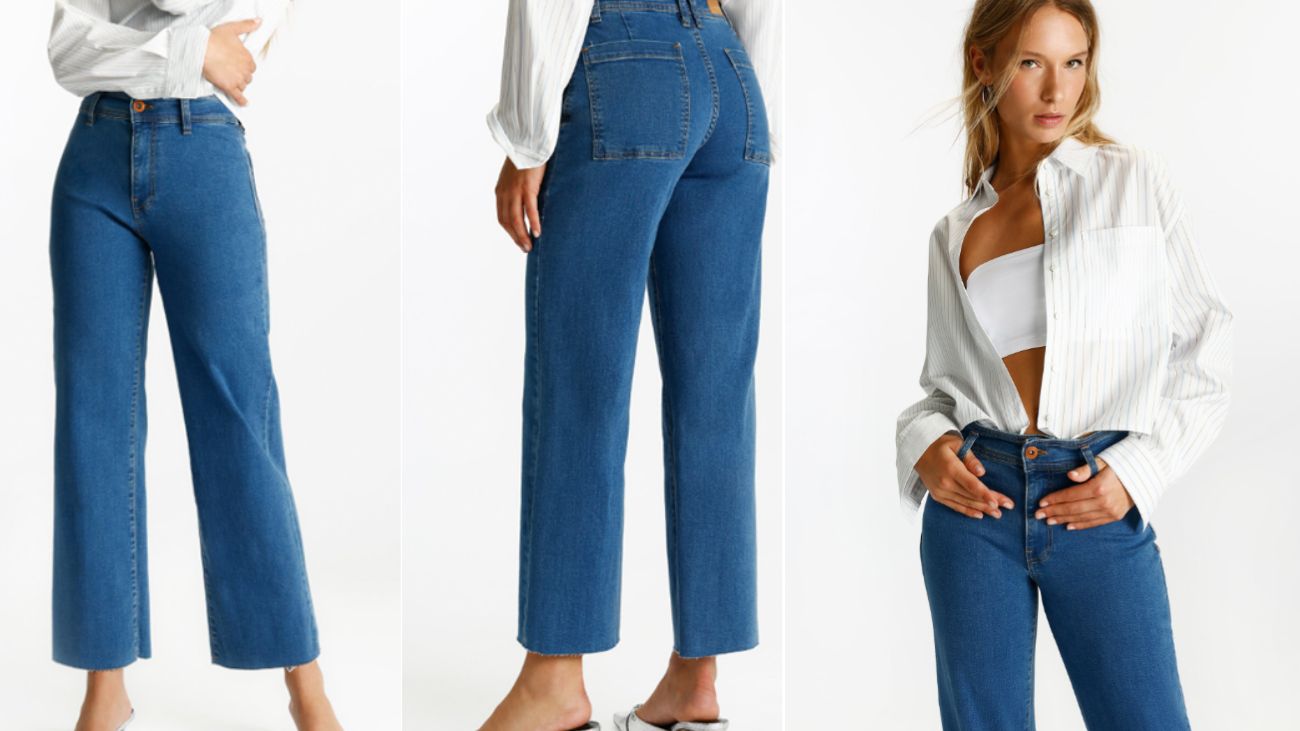 Los jeans straight marine de Lefties una sensación irresistible por solo 15.99 euros