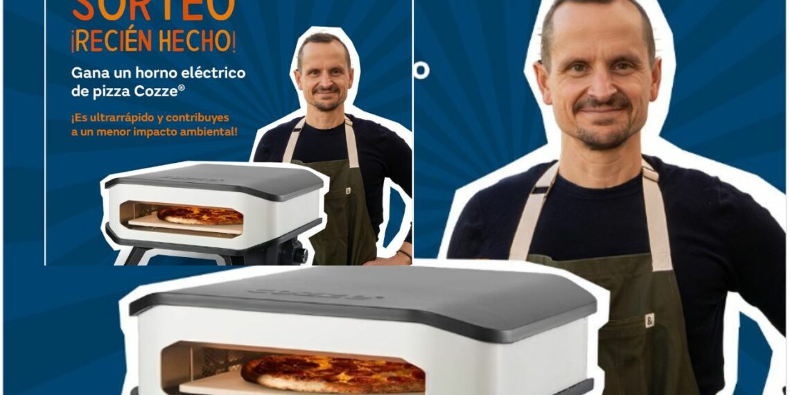 Sorteo de un horno eléctrico de pizza Cozze con  Naturgy y Edu Lavandeira