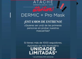 Consigue gratis 500 muestras de Mascarilla Dermic ProMask de Atache Dermatological Care