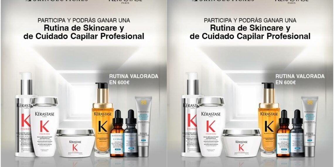 Sorteo rutina cuidado integral de SkinCeuticals y Kérastase