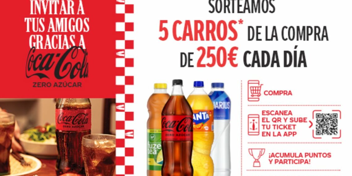 Sorteo Coca-Cola con premios diarios de 250 euros