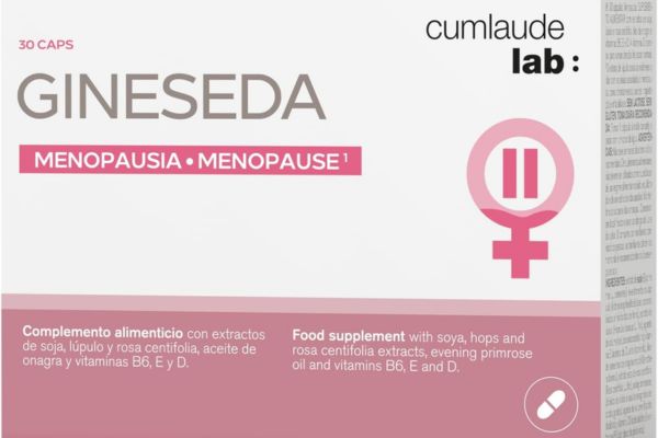 Cumlaude Gineseda - Complemento Alimenticio para Aliviar los Síntomas de la Menopausia 