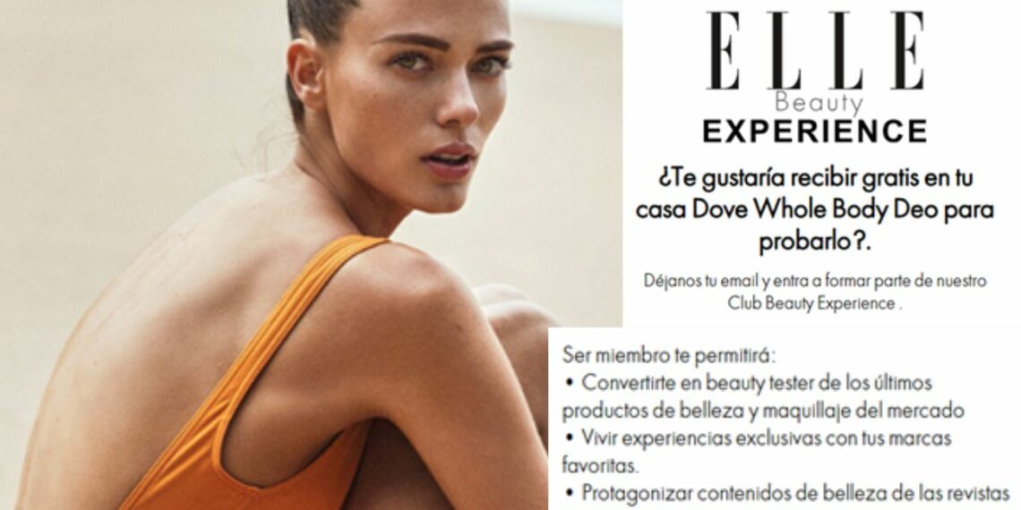 Dove y Elle lanzan una campaña para testar su nuevo desodorante corporal