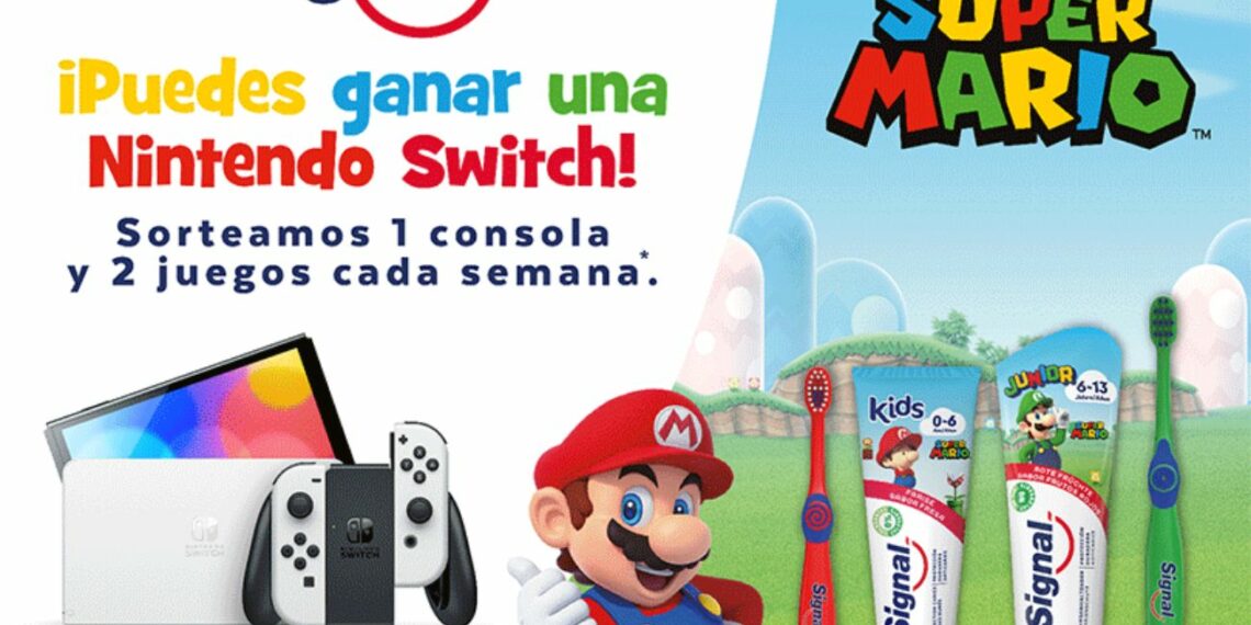 Participa en la promoción de Signal y gana una Nintendo Switch con juegos de Super Mario