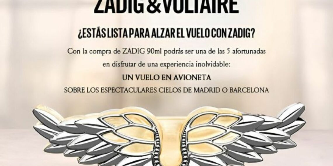 Zadig & Voltaire y El Corte Inglés sortean vuelos en avioneta por Madrid y Barcelona