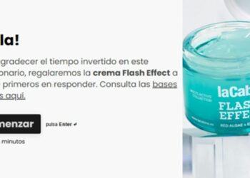 Consigue gratis el gel facial Flash Effect de laCabine