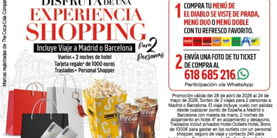 Coca-Cola sortea viajes a Milán, Madrid y Barcelona: así puedes ganar hasta 3.000 euros en compras