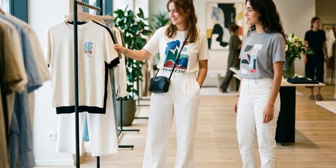 Carolina Herrera confirma cómo llevar pantalones blancos con camisetas gráficas este verano