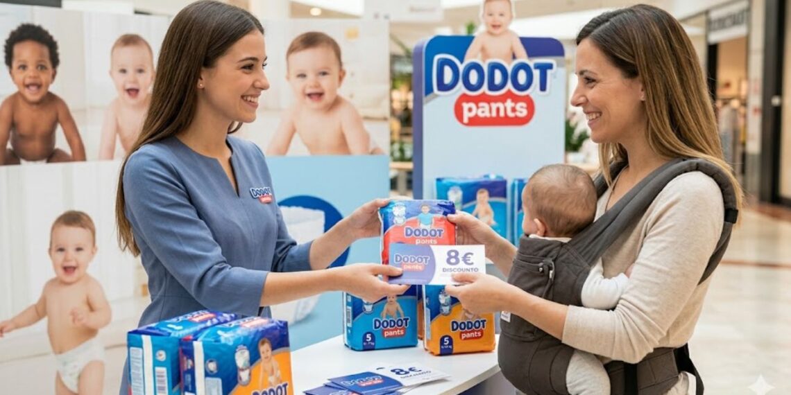 Dodot regala muestras de pañales Pants y cupones de 8 euros