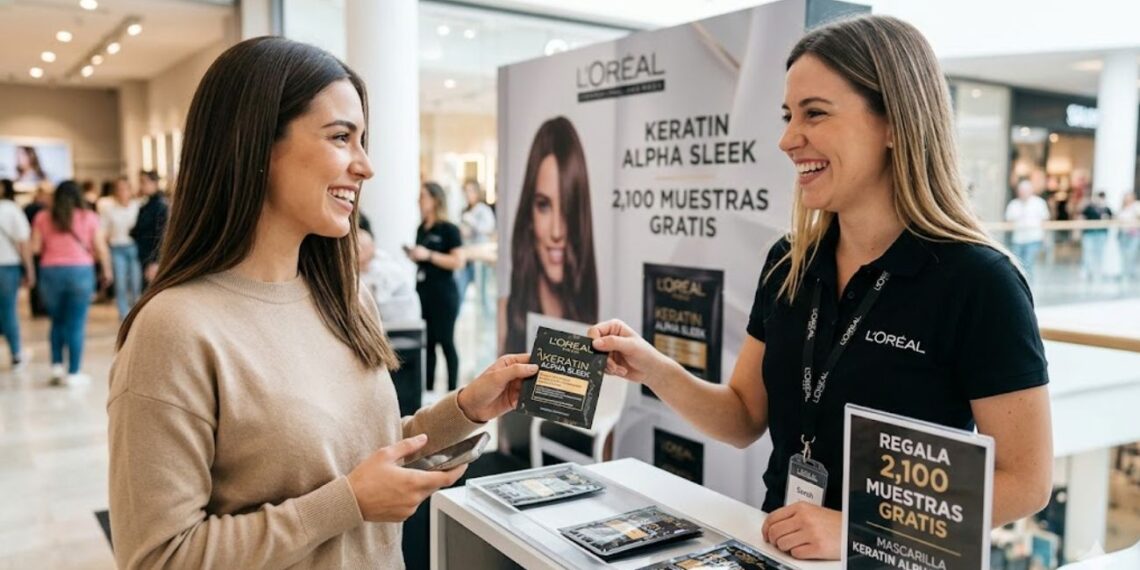 L’Oréal regala 2.100 muestras gratis de su mascarilla Keratin Alpha Sleek