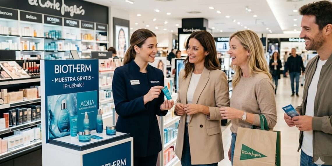 Muestra gratis de Biotherm en El Corte Inglés
