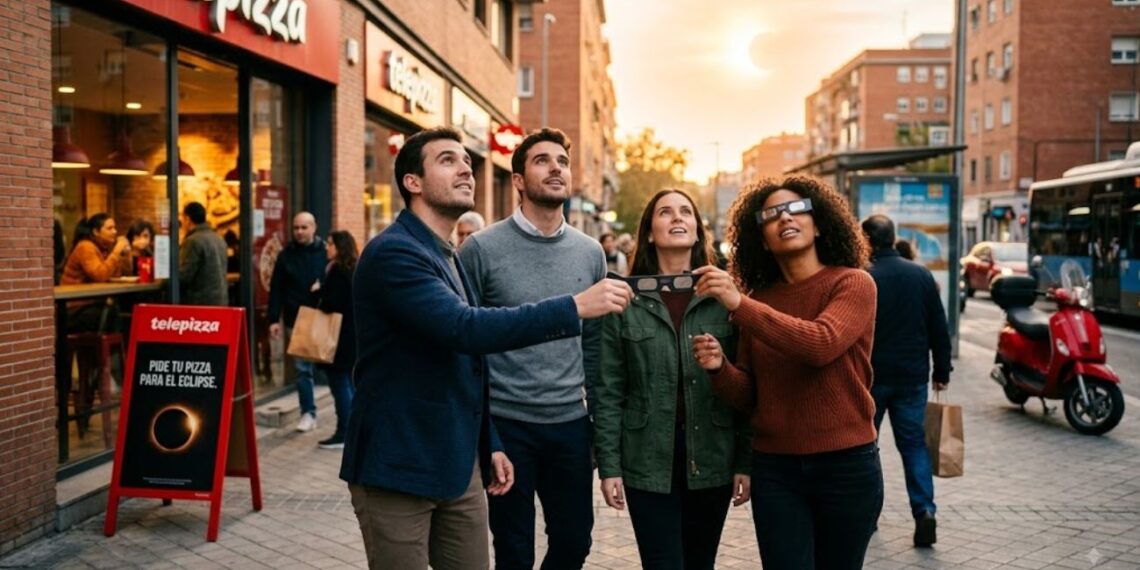 Telepizza regala una pizza gratis por el eclipse solar