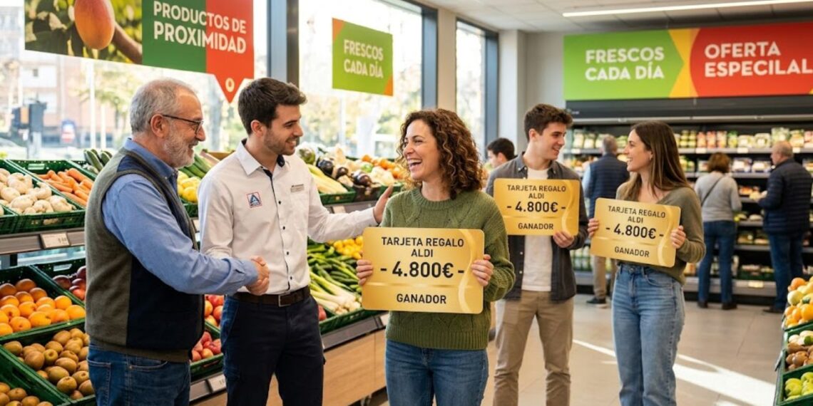 ALDI sortea 5 tarjetas regalo de 4.800 euros